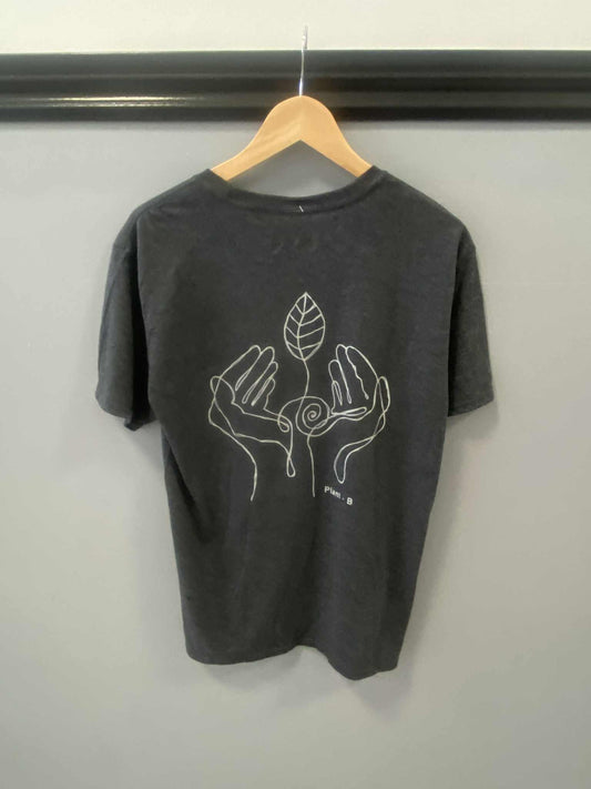 Short sleeve tee in charcoal grey
